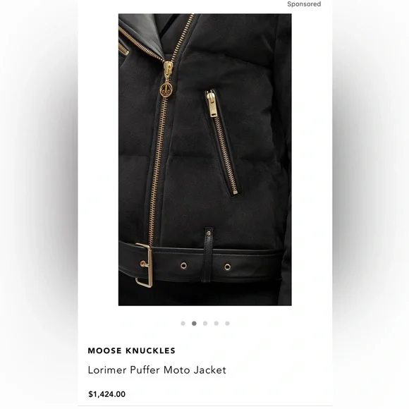 Moose Knuckles Lorimer Puffer Moto Jacket